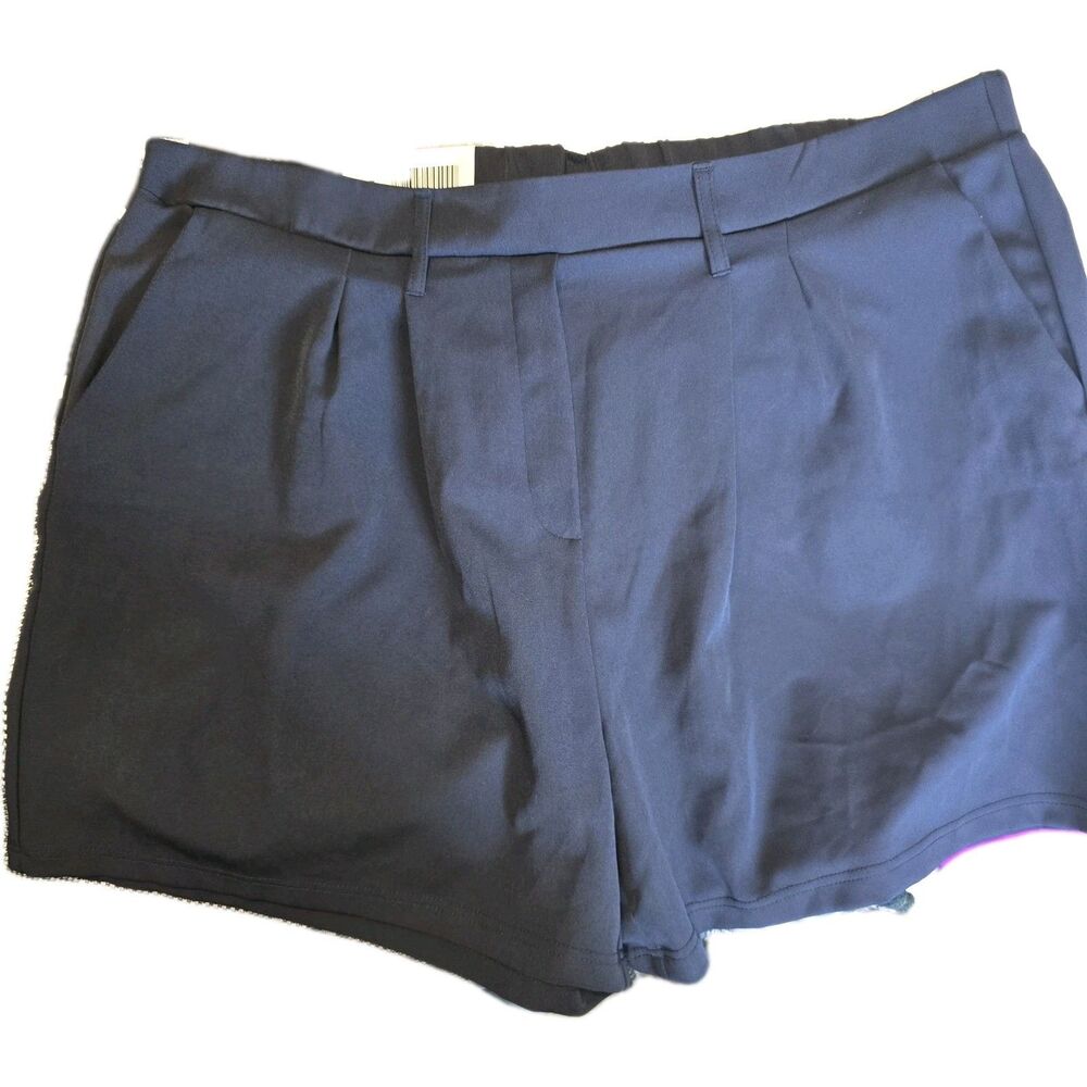 Women's 32⁰ Cool XXL Suit Collection Navy Blue Pull-on Shorts Loose Fit Pockets